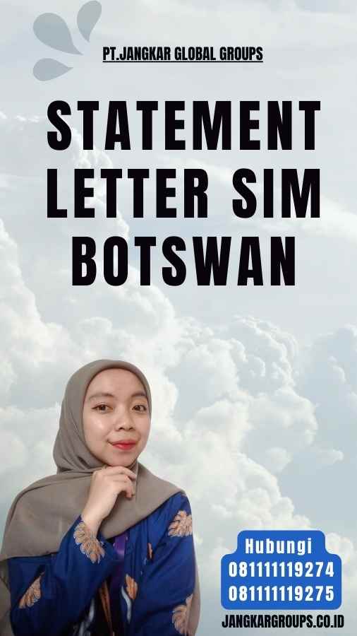 Statement Letter SIM Botswan