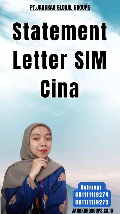 Statement Letter SIM Cina