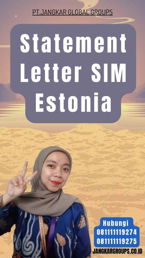 Statement Letter SIM Estonia