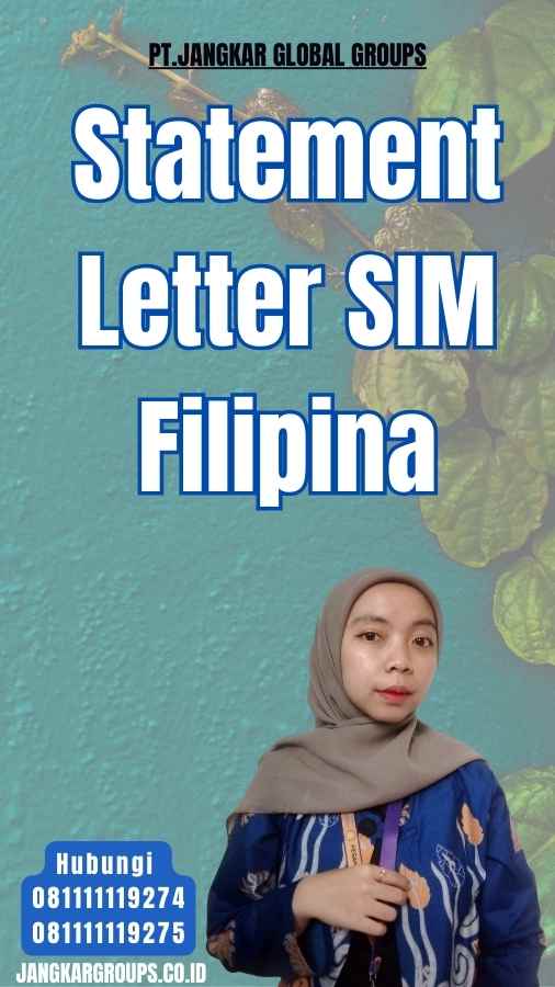 Statement Letter SIM Filipina