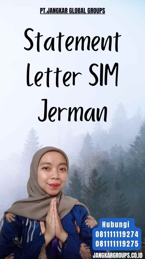 Statement Letter SIM Jerman