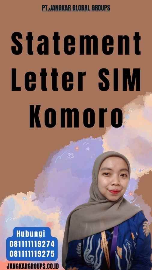 Statement Letter SIM Komoro