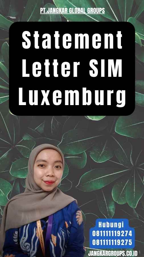 Statement Letter SIM Luxemburg