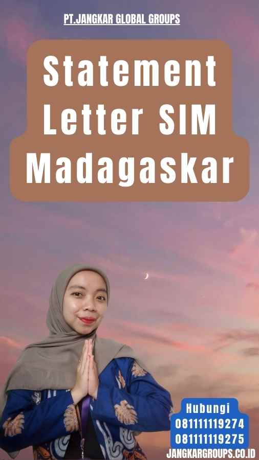 Statement Letter SIM Madagaskar