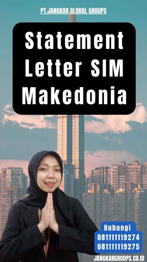 Statement Letter SIM Makedonia