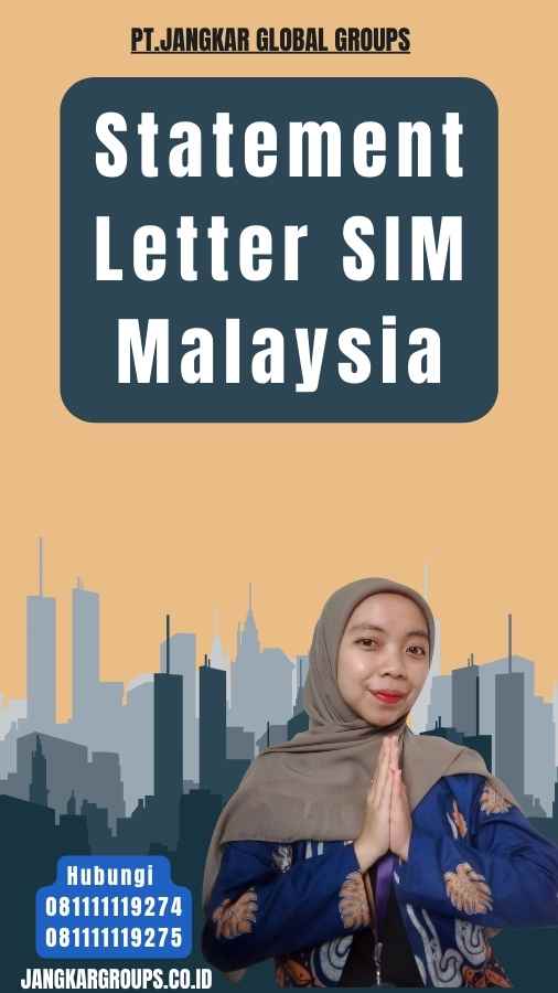 Statement Letter SIM Malaysia