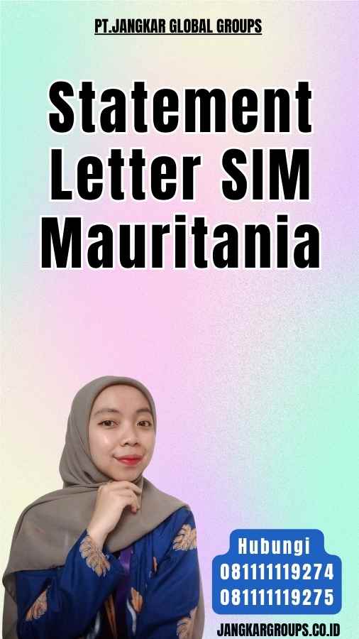 Statement Letter SIM Mauritania