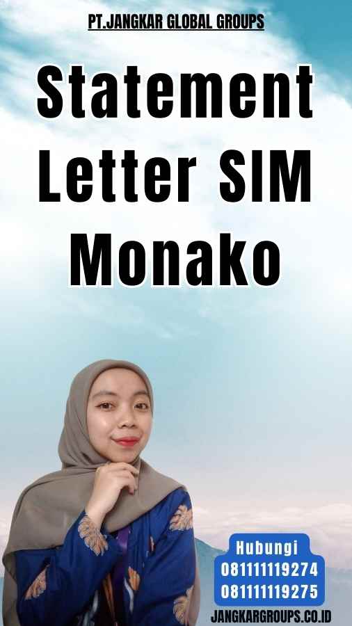 Statement Letter SIM Monako