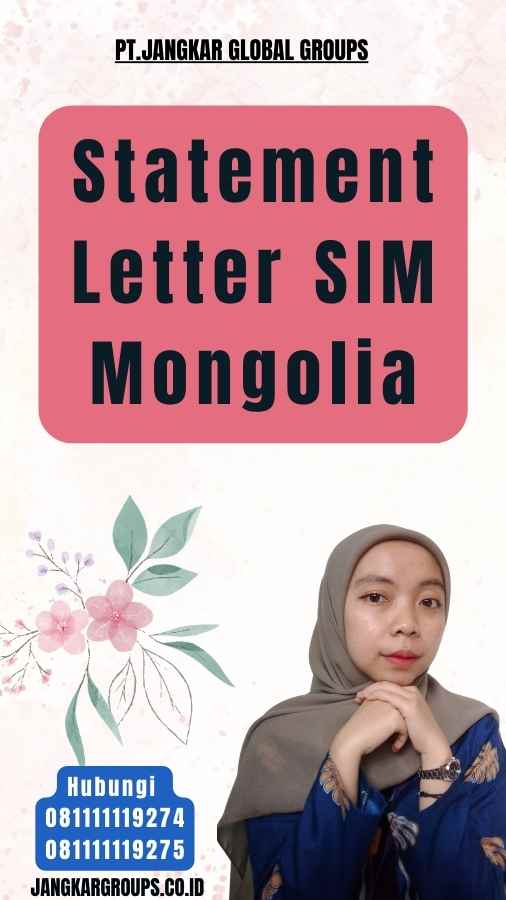 Statement Letter SIM Mongolia