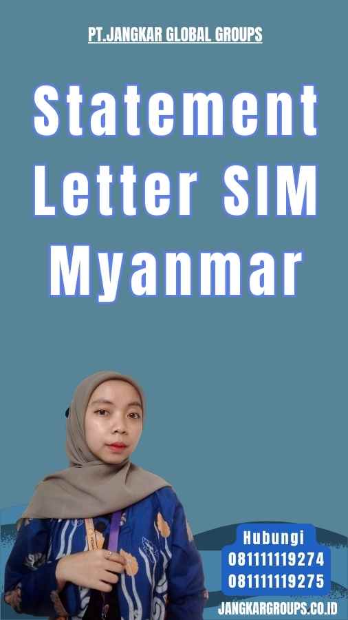 Statement Letter SIM Myanmar