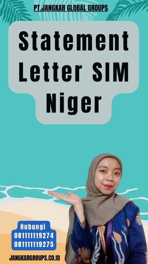 Statement Letter SIM Niger