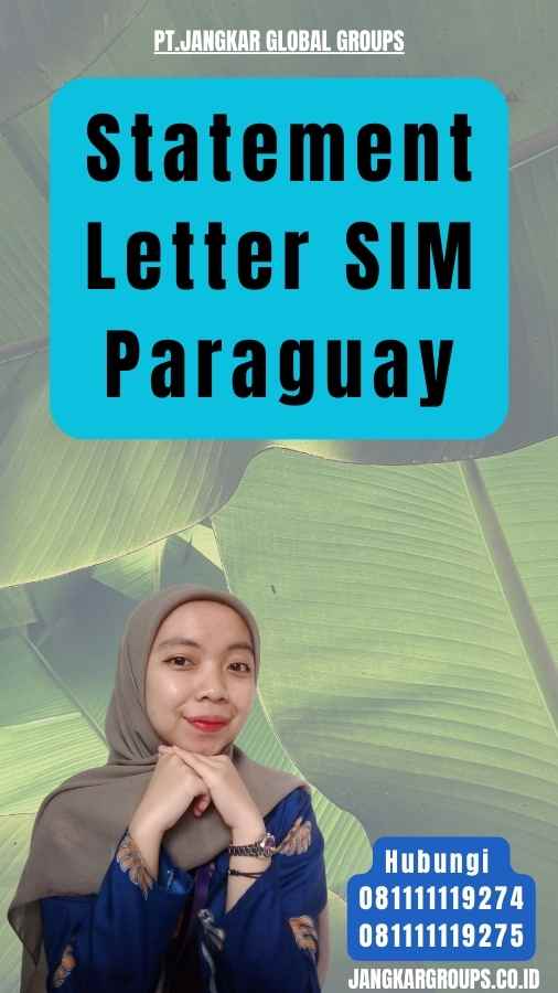 Statement Letter SIM Paraguay