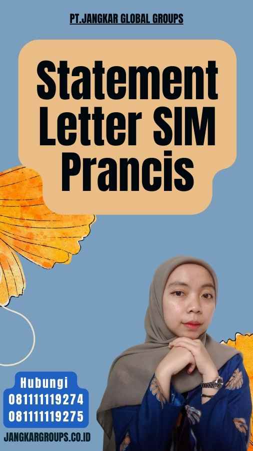 Statement Letter SIM Prancis