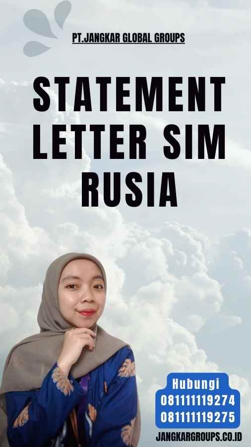 Statement Letter SIM Rusia