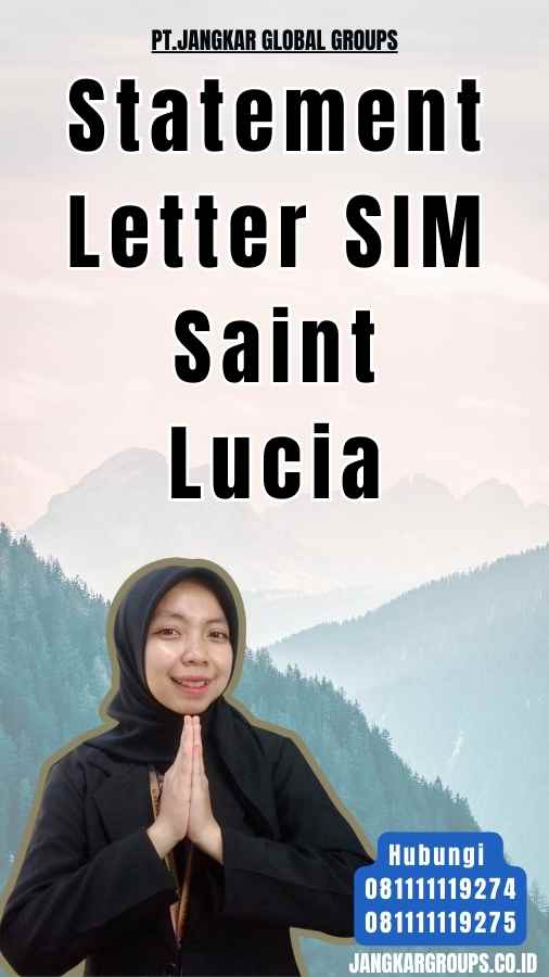 Statement Letter SIM Saint Lucia