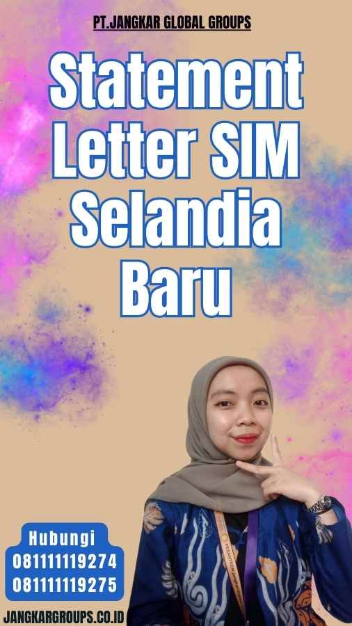 Statement Letter SIM Selandia Baru