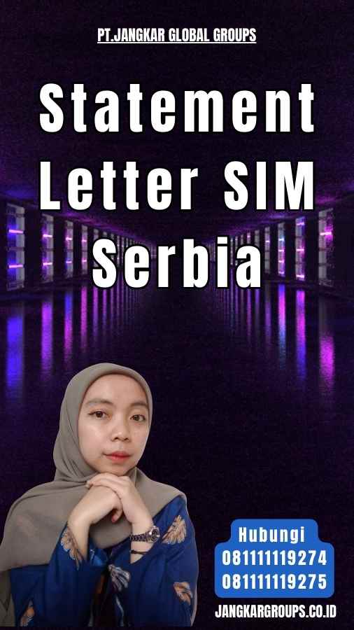 Statement Letter SIM Serbia