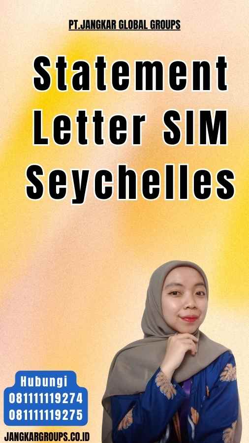 Statement Letter SIM Seychelles