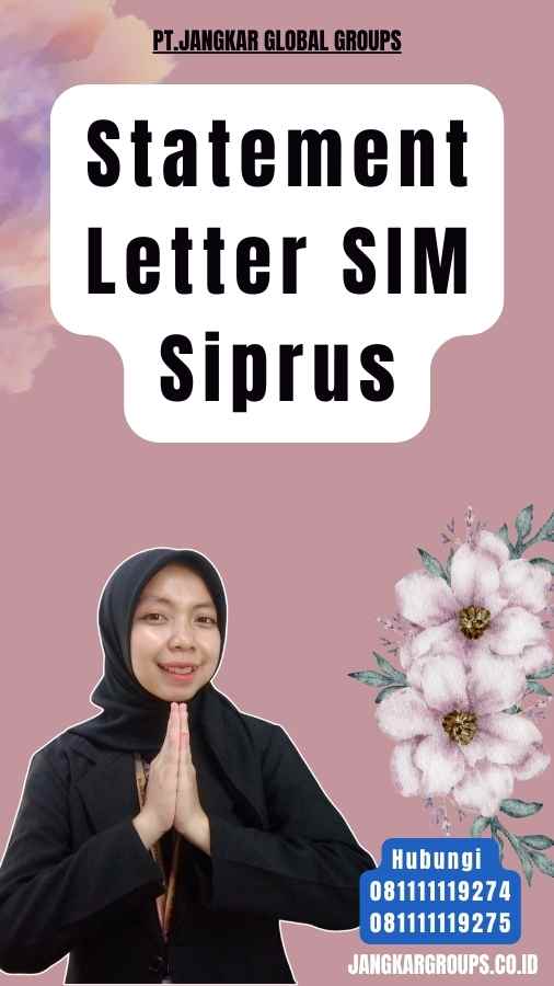 Statement Letter SIM Siprus