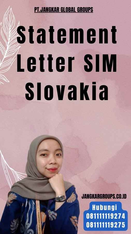 Statement Letter SIM Slovakia