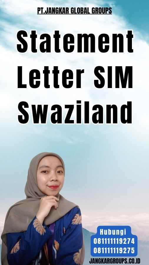 Statement Letter SIM Swaziland