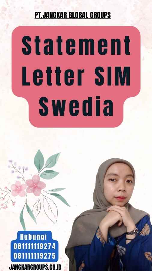 Statement Letter SIM Swedia