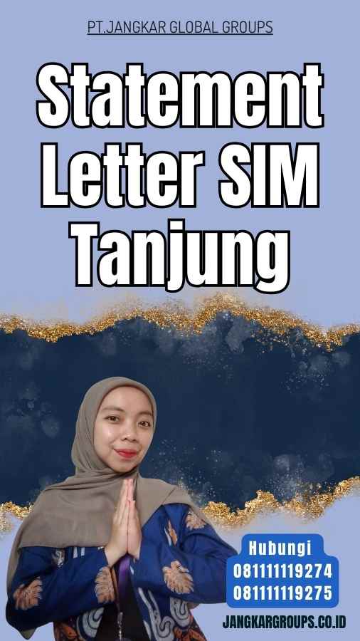 Statement Letter SIM Tanjung