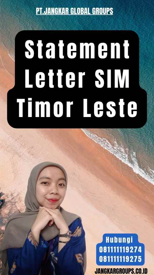 Statement Letter SIM Timor Leste