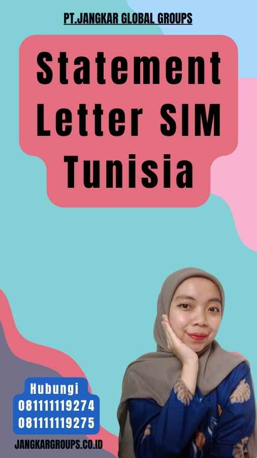 Statement Letter SIM Tunisia