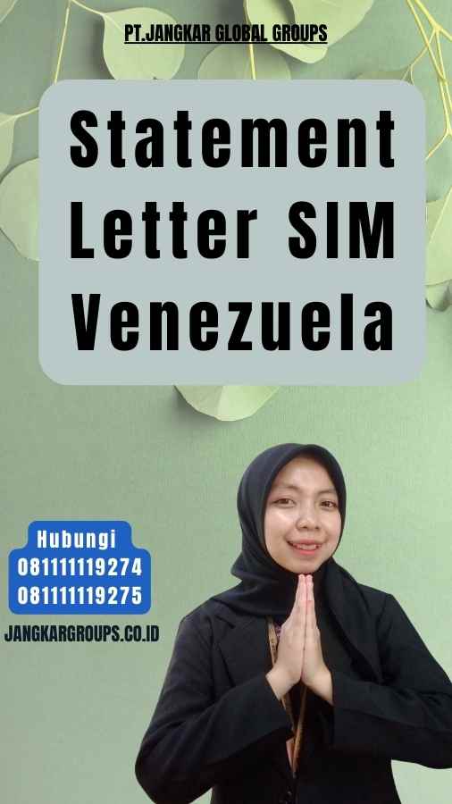 Statement Letter SIM Venezuela