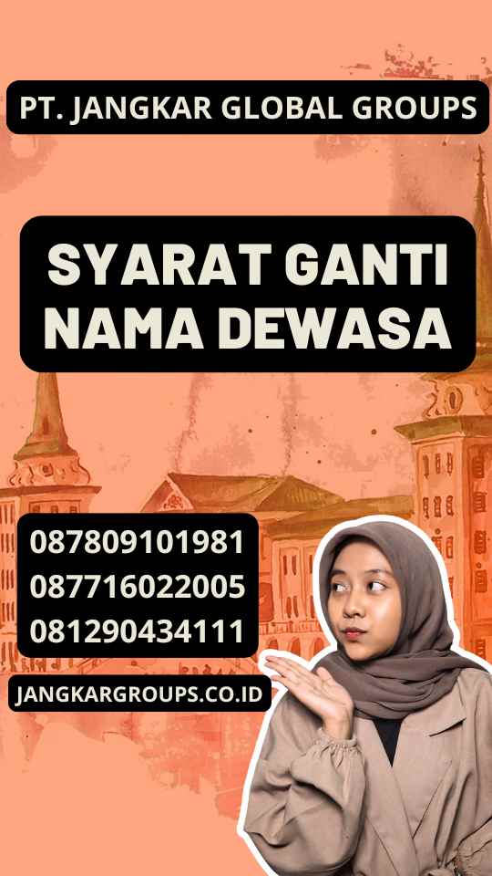 Syarat Ganti Nama Dewasa