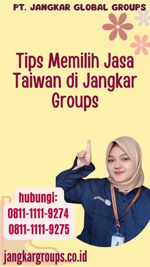 Tips Memilih Jasa Taiwan di Jangkar Groups