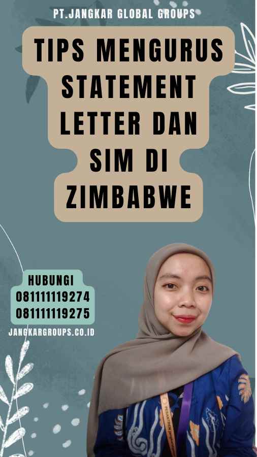 Tips Mengurus Statement Letter dan SIM di Zimbabwe