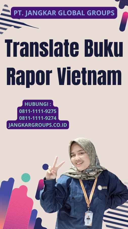 Translate Buku Rapor Vietnam