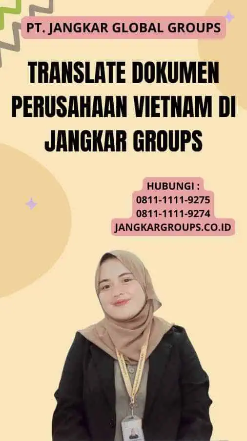 Translate Dokumen Perusahaan Vietnam Di Jangkar Groups