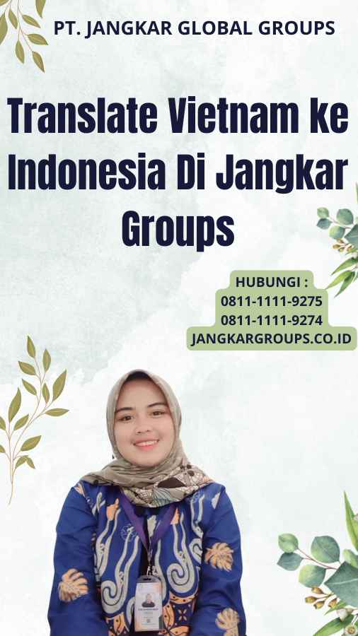 Translate Vietnam ke Indonesia Di Jangkar Groups