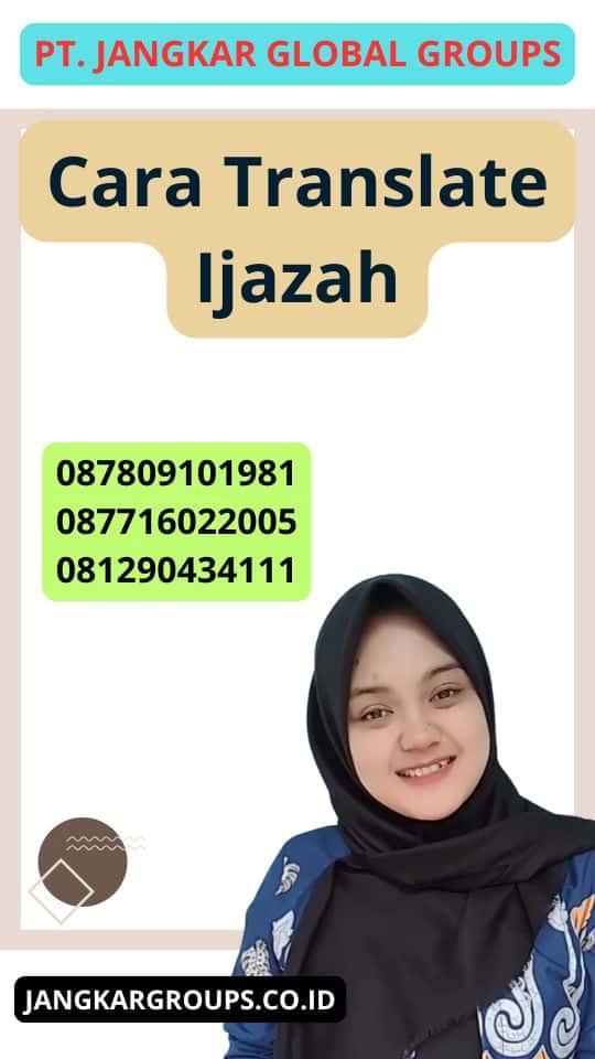 Cara Translate Ijazah