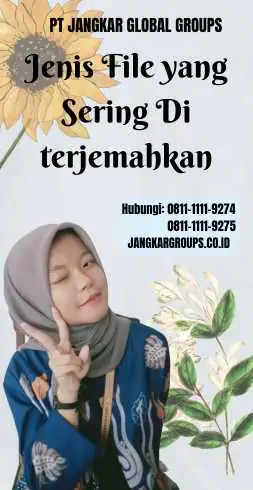 Jenis File yang Sering Di terjemahkan