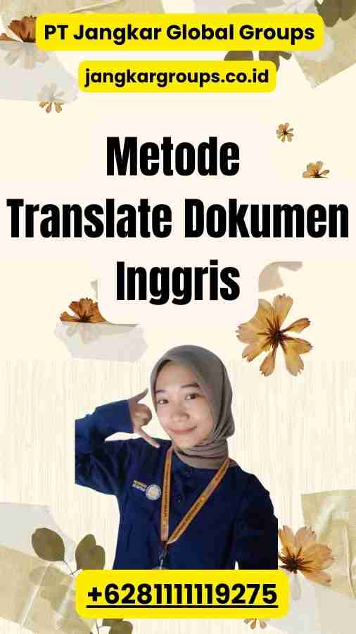 Metode Translate Dokumen Inggris