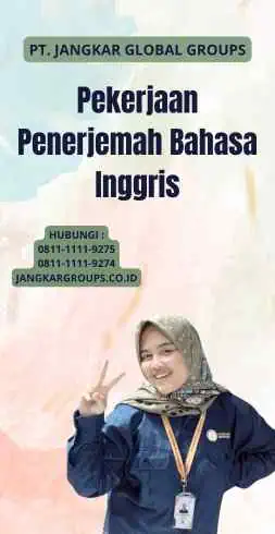 Pekerjaan Penerjemah Bahasa Inggris