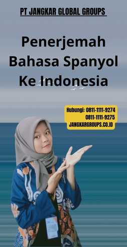 Penerjemah Bahasa Spanyol Ke Indonesia