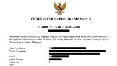 Jasa pengurusan NIB PT di Tangerang