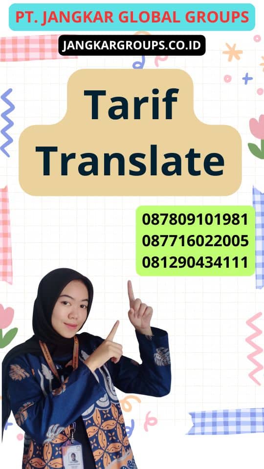 Tarif Translate