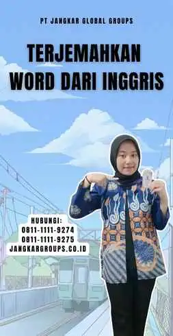 Terjemahkan untuk Word Dari Inggris