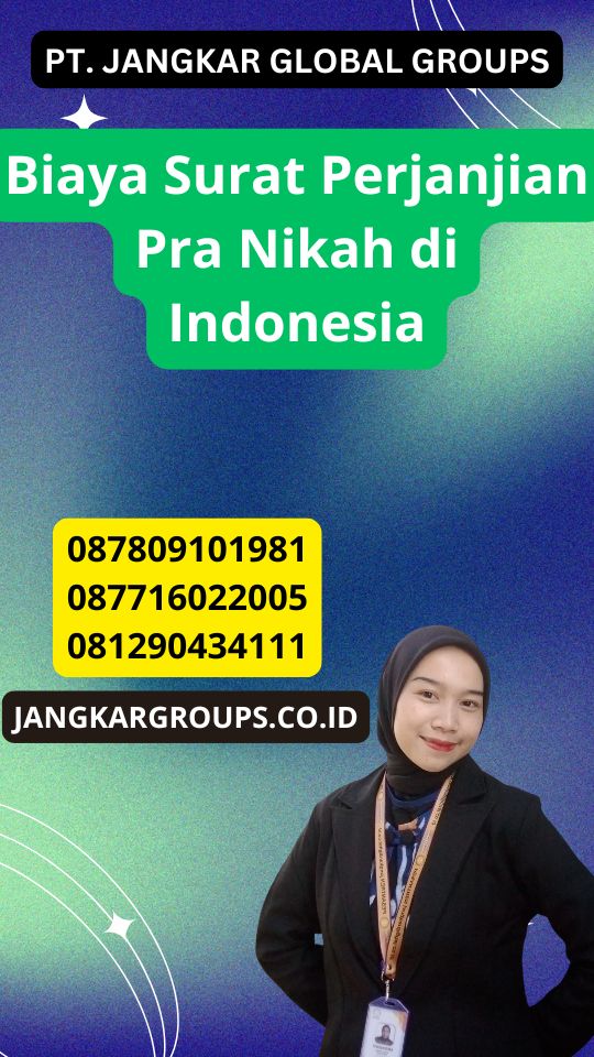 Biaya Surat Perjanjian Pra Nikah di Indonesia