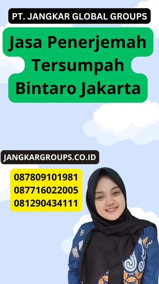 Jasa Penerjemah Tersumpah Bintaro Jakarta