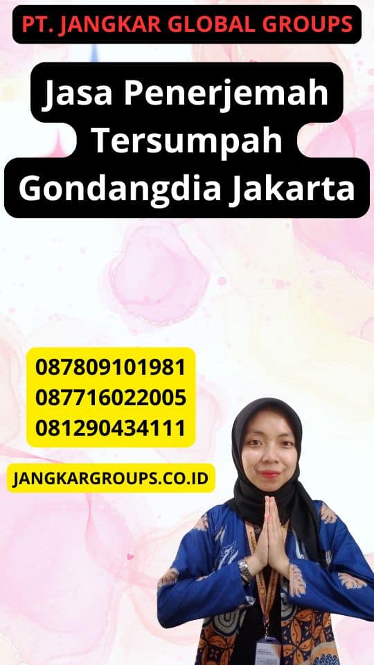 Jasa Penerjemah Tersumpah Gondangdia Jakarta