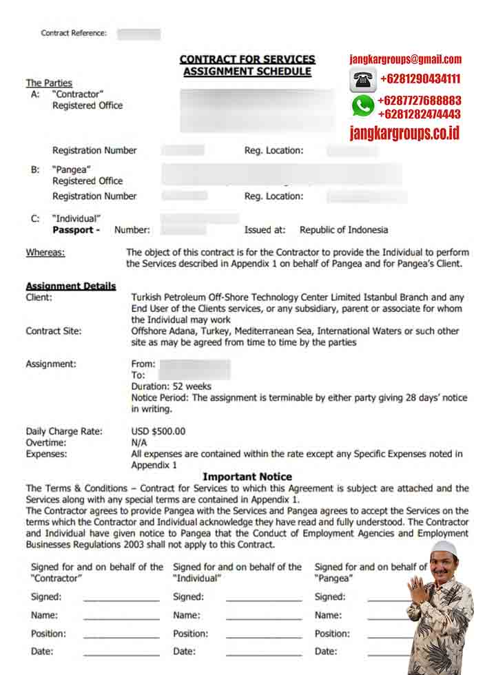 Kontrak Kerja Turkiye