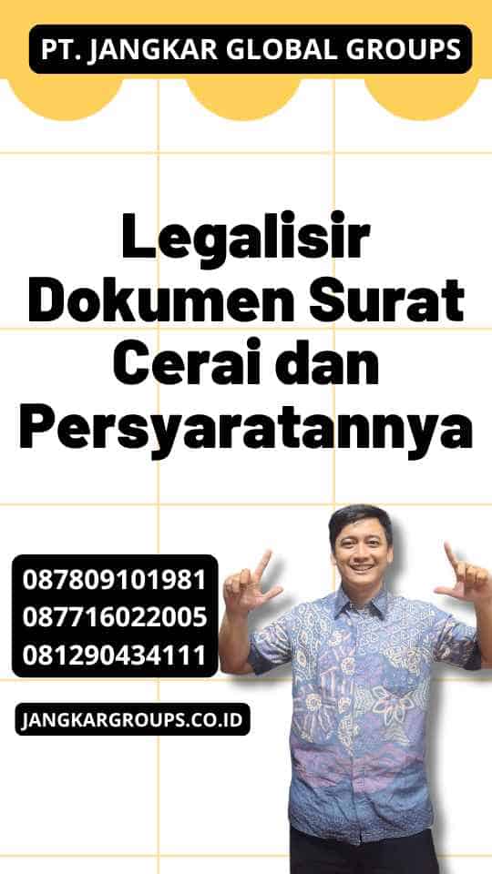 Legalisir Dokumen Surat Cerai dan Persyaratannya