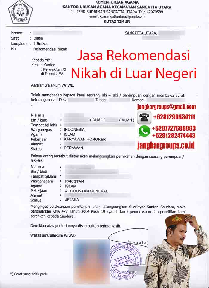 Rekomendasi Nikah di Luar Negeri, Jasa Rekomendasi Nikah di Luar Negeri